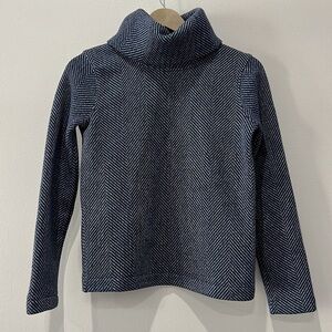 J Crew Navy and White Turtle Neck Sweater/Top in size XXS